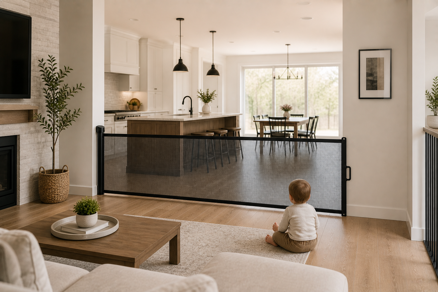 Baby Gate Ideas for Open Floor Plans (No Walls Needed)