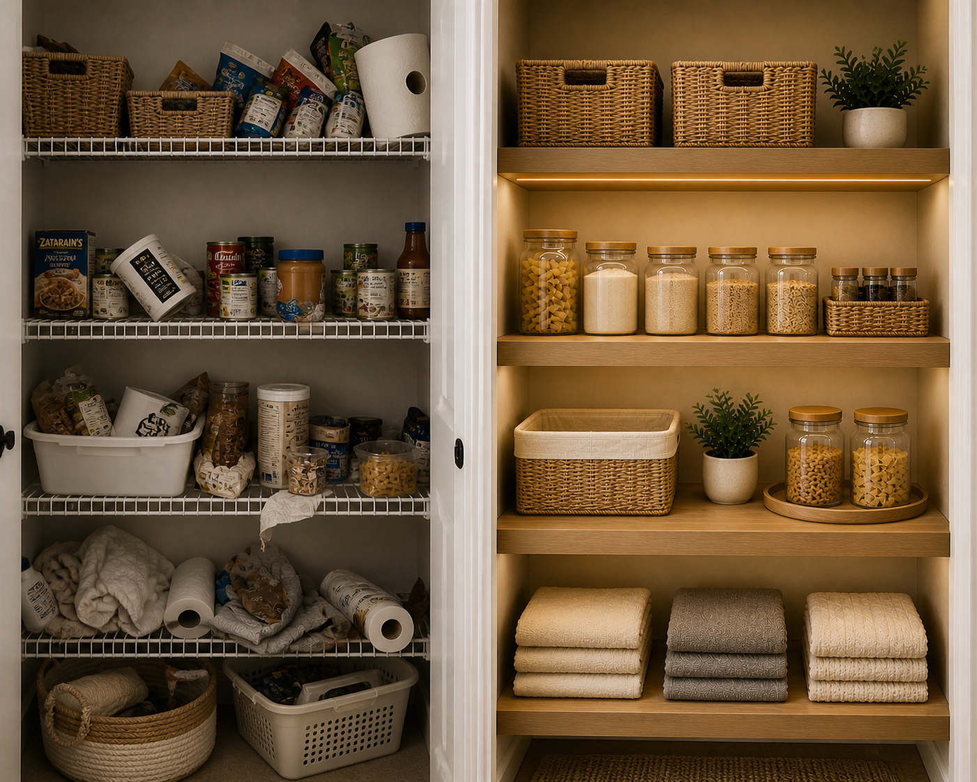 Best Way to Upgrade Builder-Grade Wire Shelving