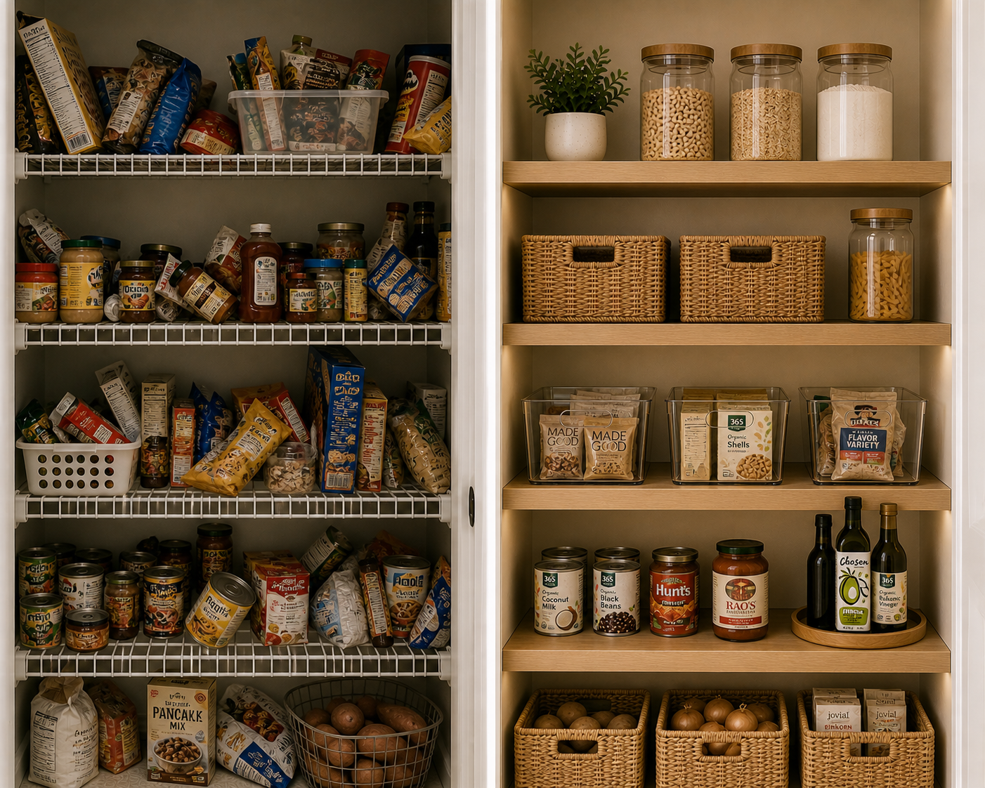 How to Make Pantry Shelves Easier to Organize
