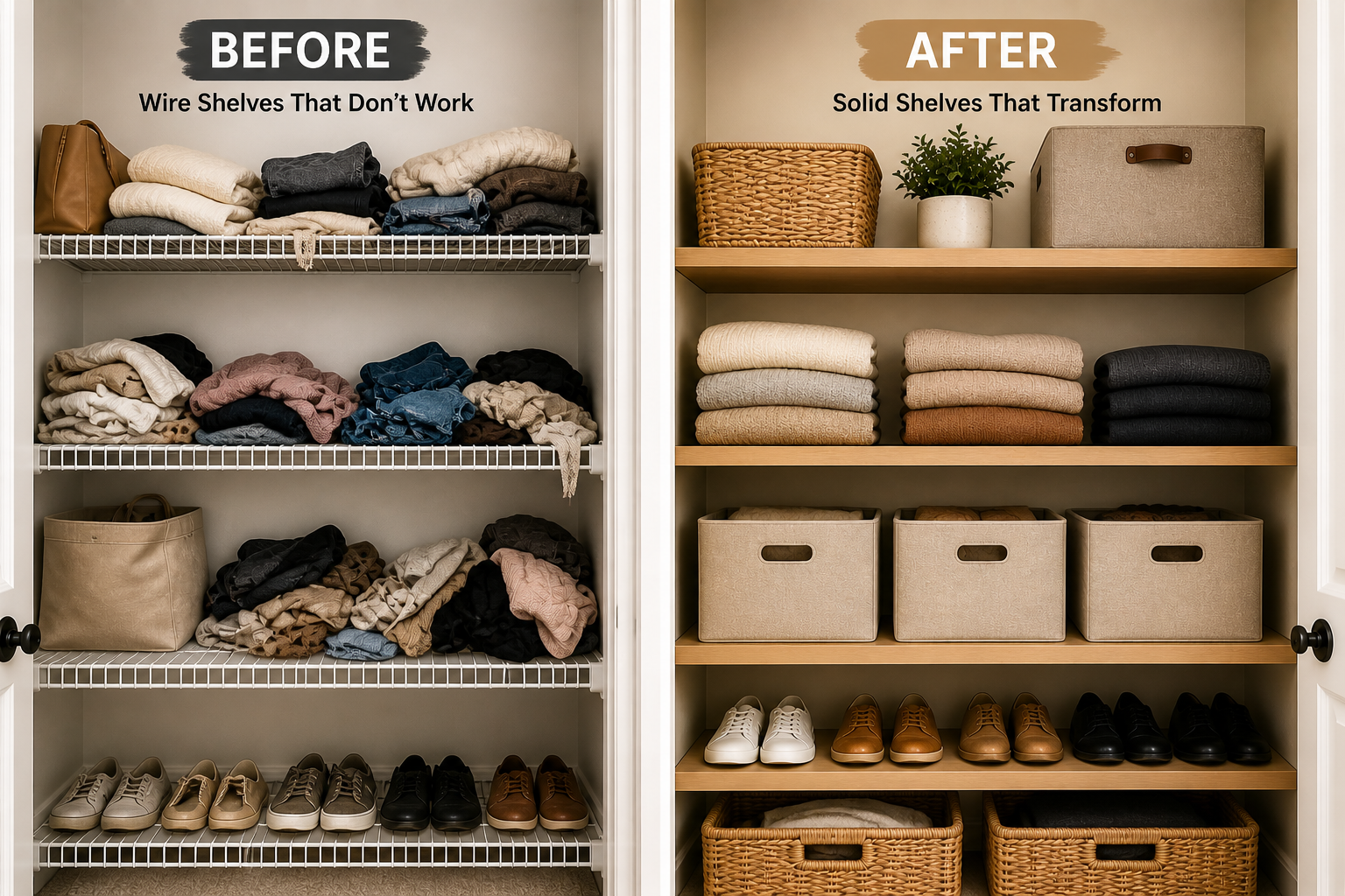 How to Upgrade Closet Shelving Without a Full Remodel