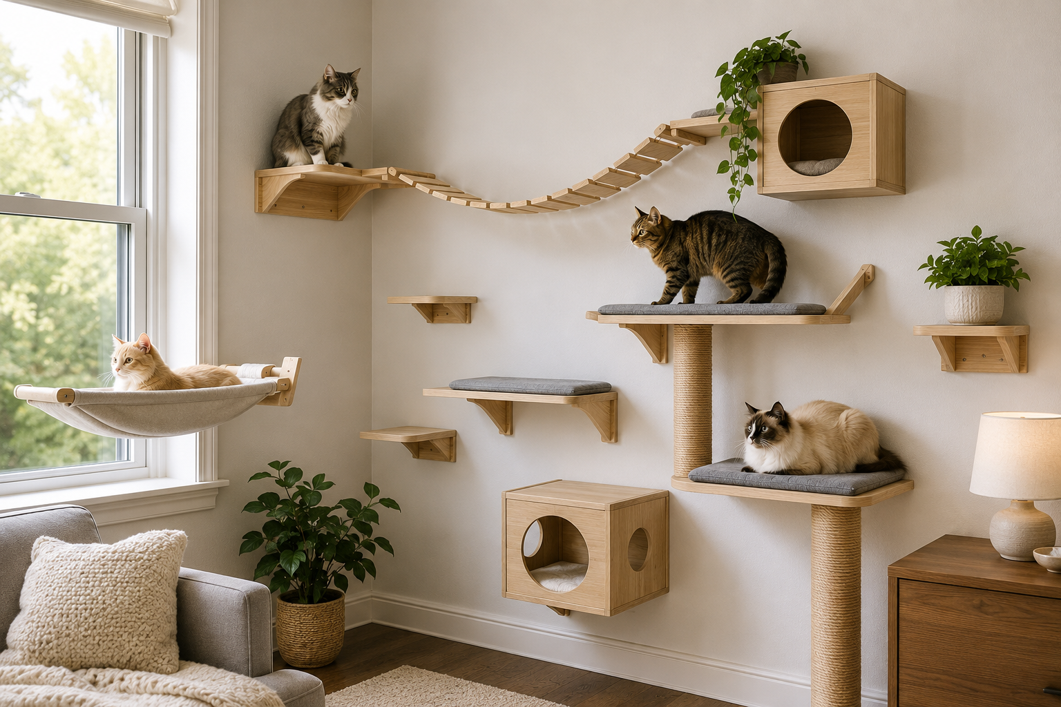 How to Give Your Cat More Space Without Taking Up Floor Room