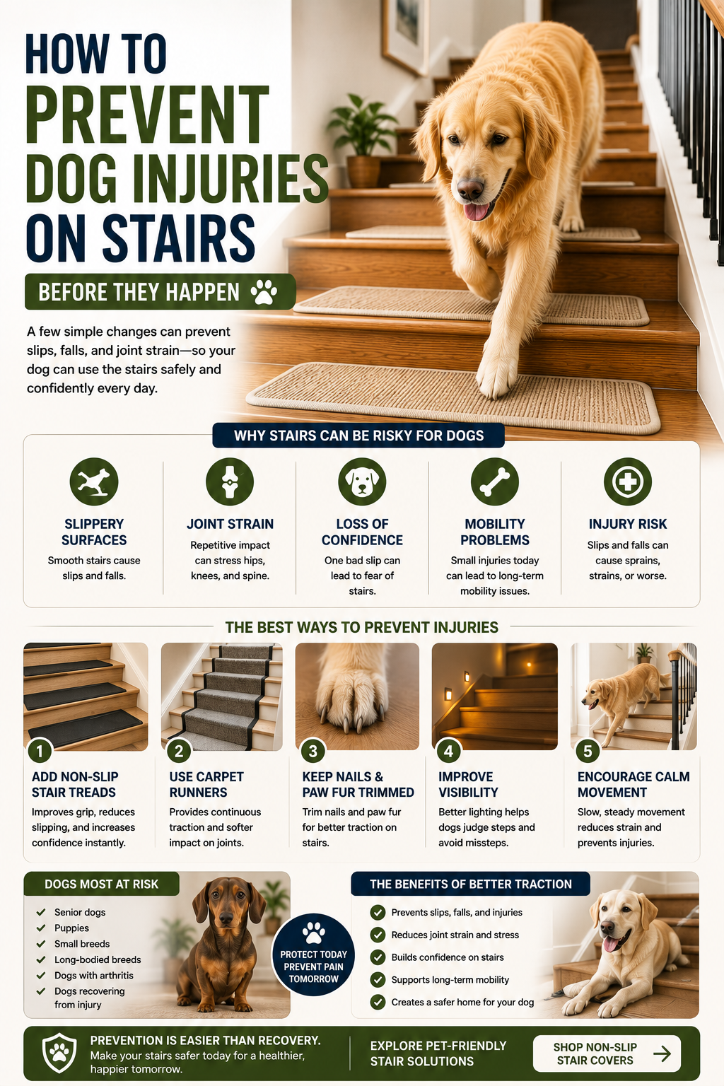 How to Prevent Dog Injuries on Stairs Before They Happen