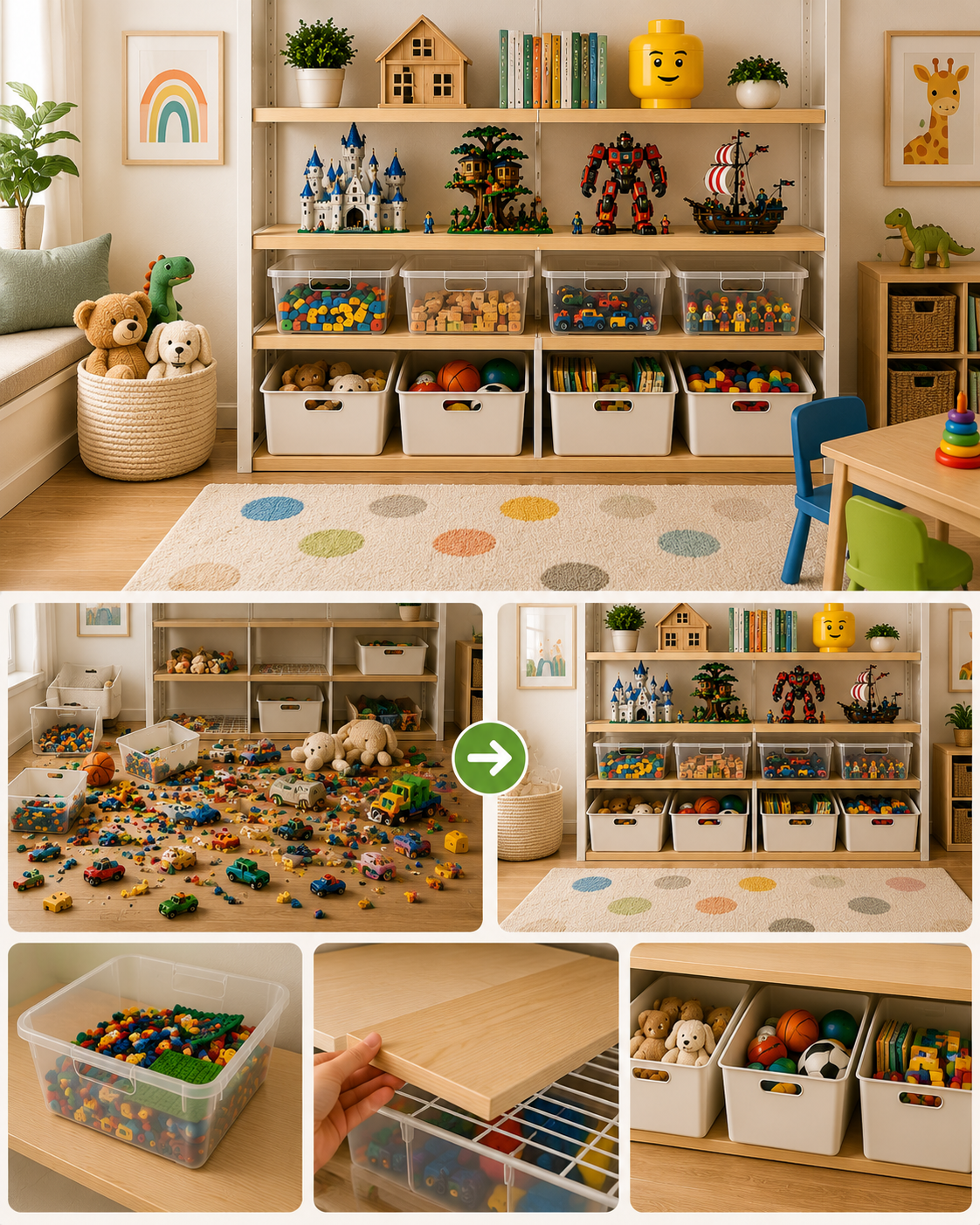 How to Keep Kids' Toys Off the Floor (Without Constant Cleanup)