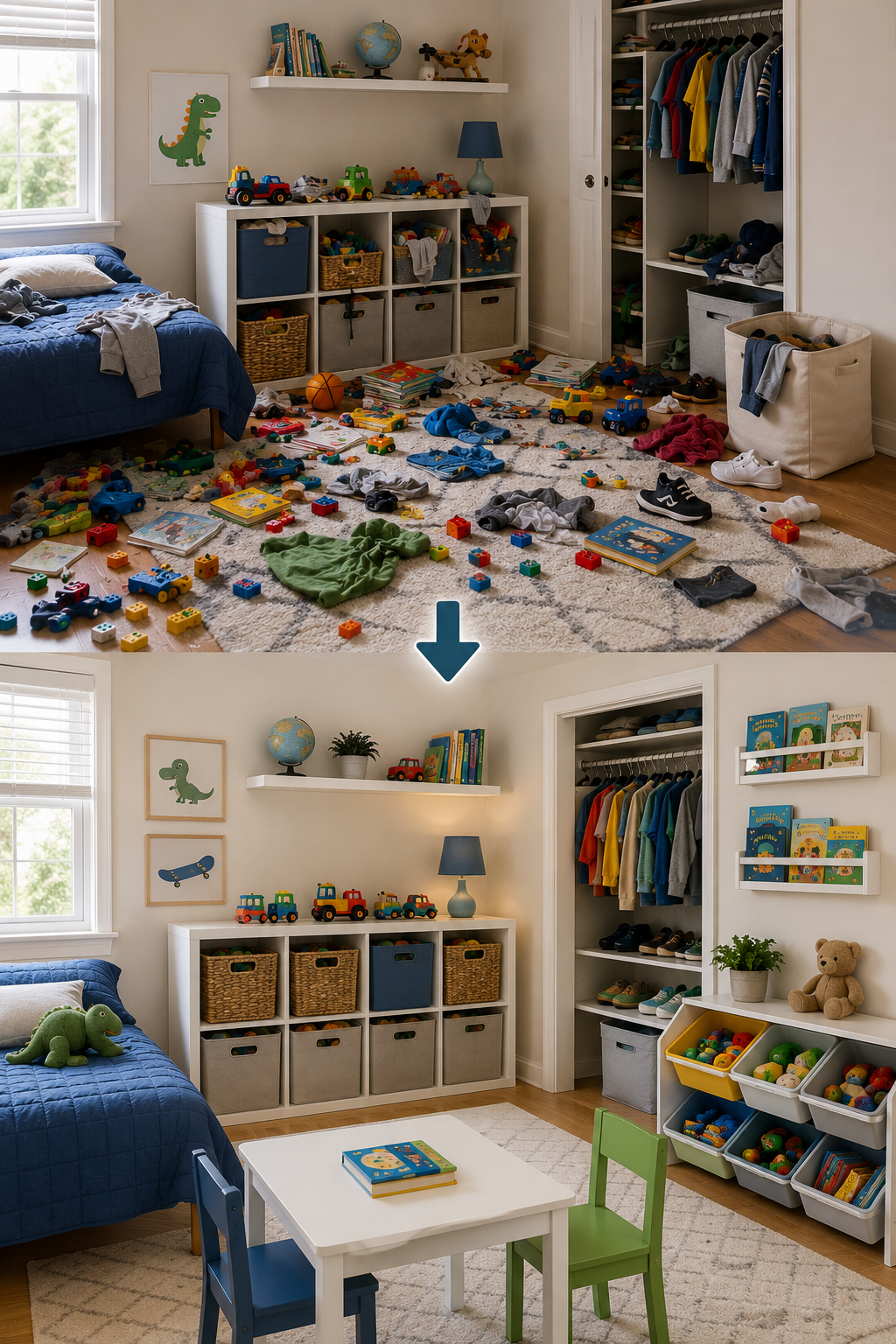 How to Organize a Kids' Room That's Always a Mess