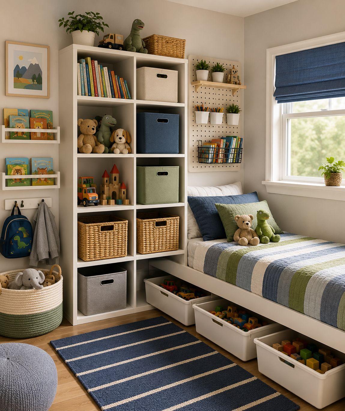 Space-Saving Toy Storage Ideas for Small Bedrooms