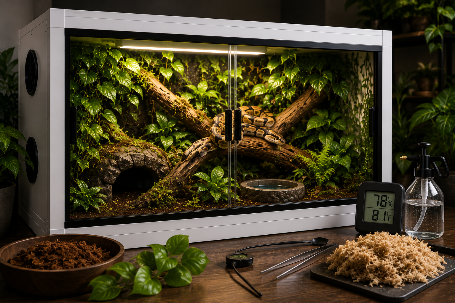 How to Keep Humidity Stable in a PVC Reptile Enclosure