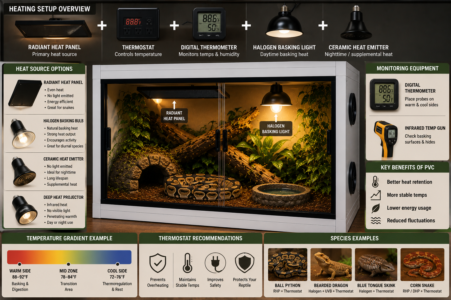 How to Create a Warm Side and Cool Side in a PVC Enclosure