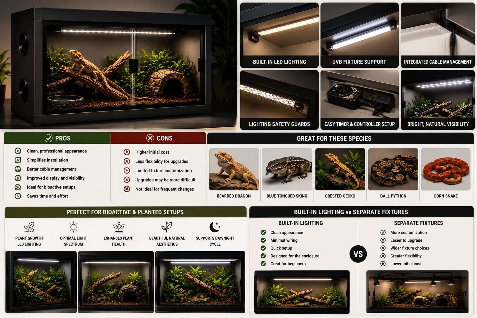 PVC Reptile Enclosures With Built-In Lighting: Are They Worth It?