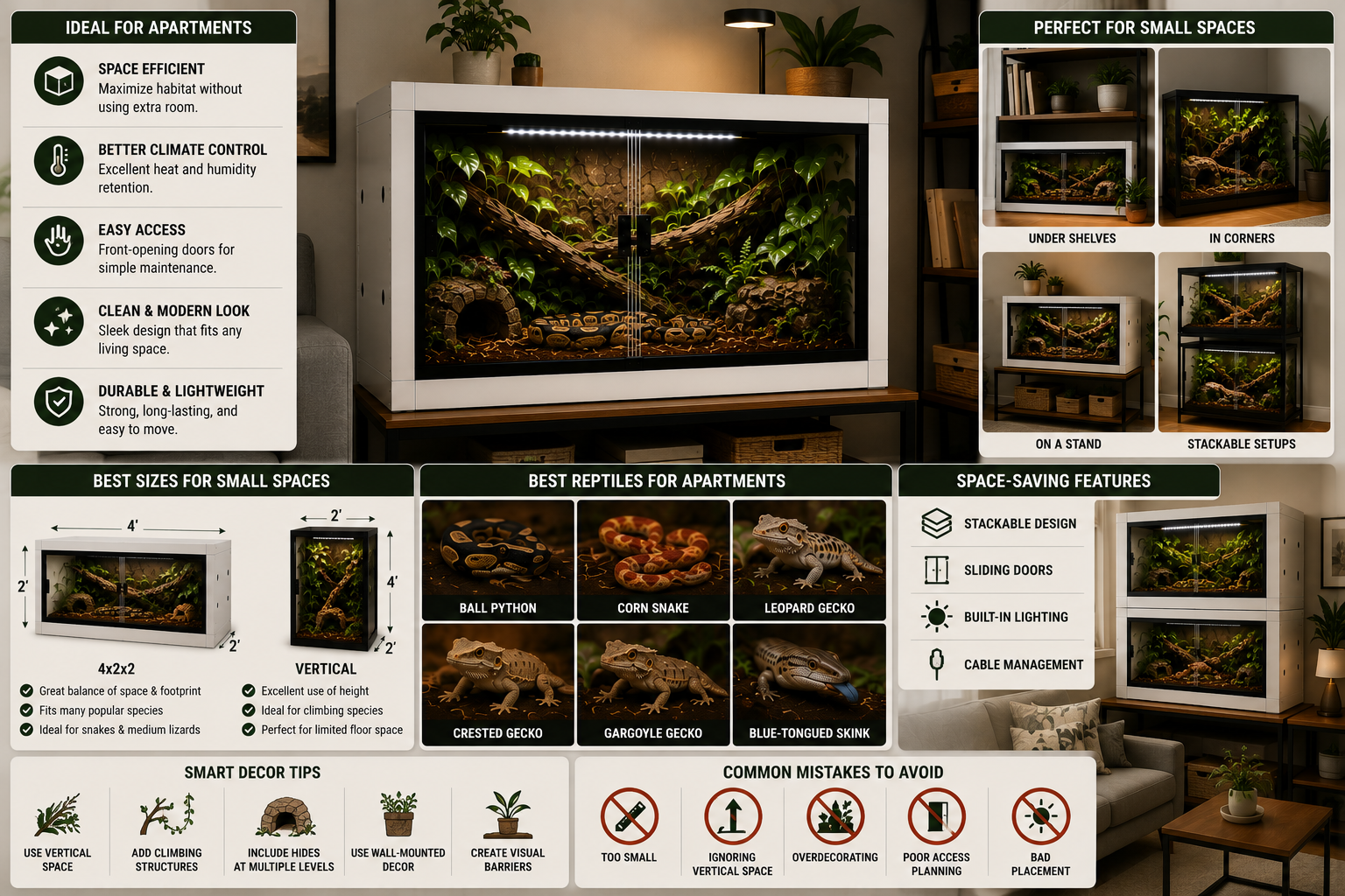 Best Reptile Enclosure for Apartments and Small Spaces