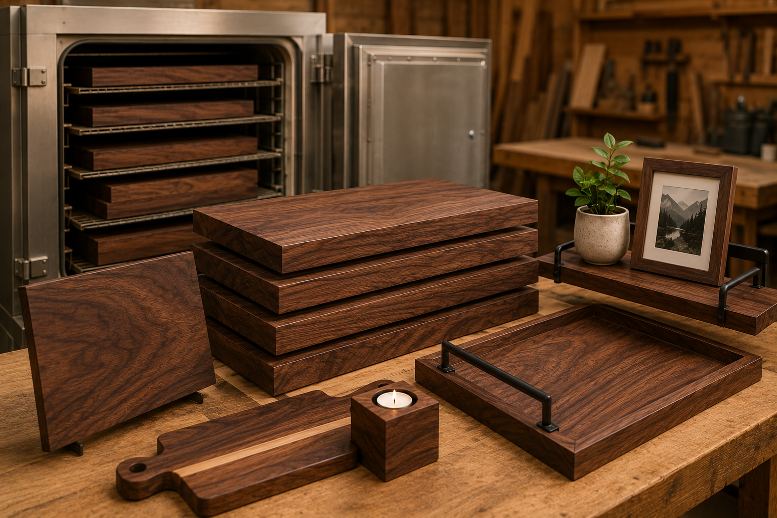 Why Kiln-Dried Black Walnut Boards Are Better for Indoor Projects