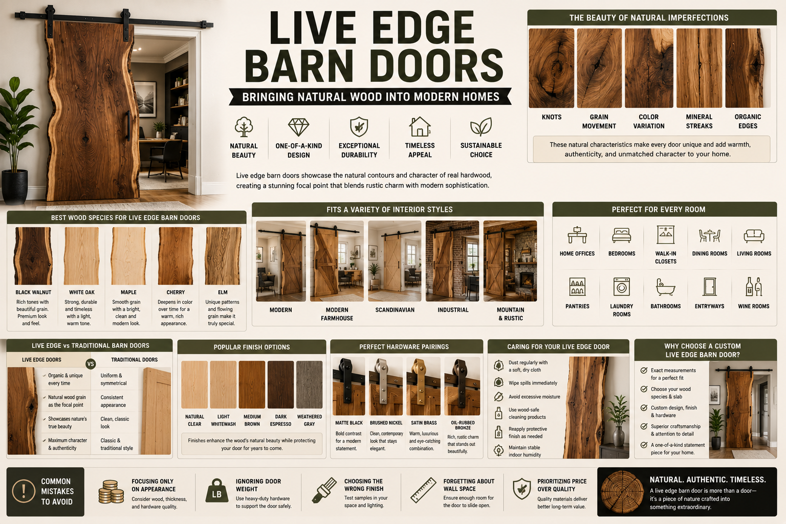 Live Edge Barn Doors: Bringing Natural Wood Into Modern Homes
