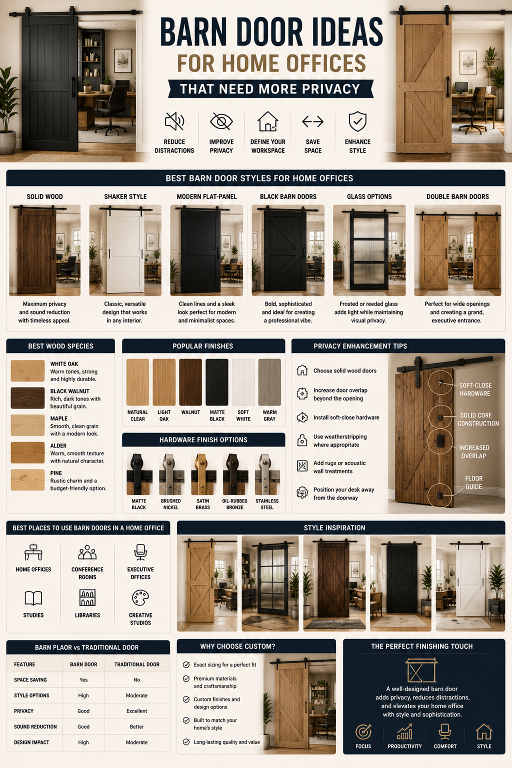 Barn Door Ideas for Home Offices That Need More Privacy