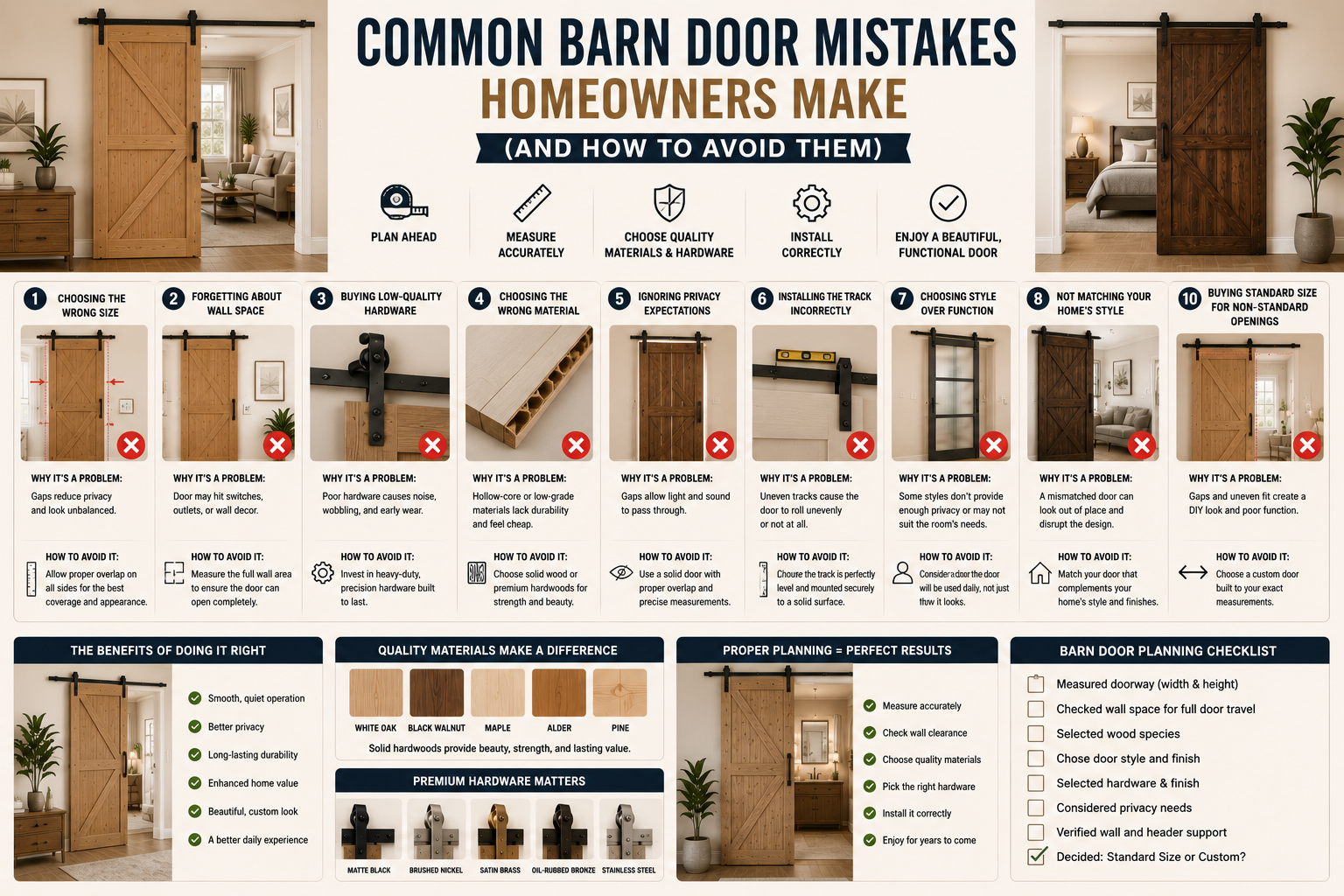 How Long Does It Take to Build a Custom Barn Door?