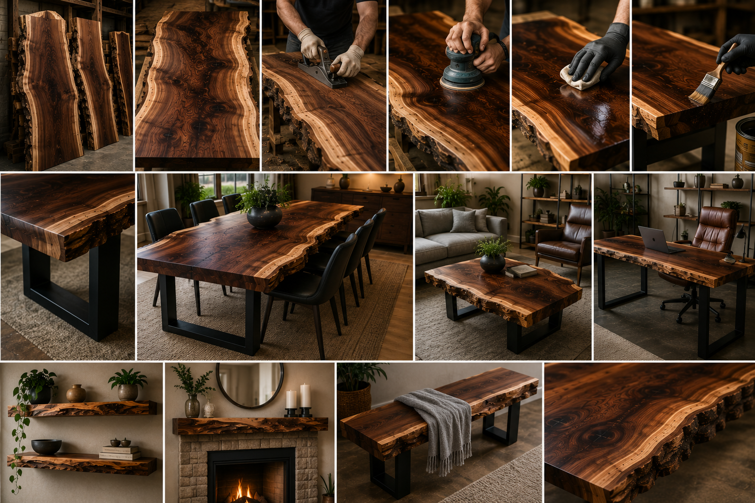 How to Turn a Black Walnut Slab into a One-of-a-Kind Piece of Furniture