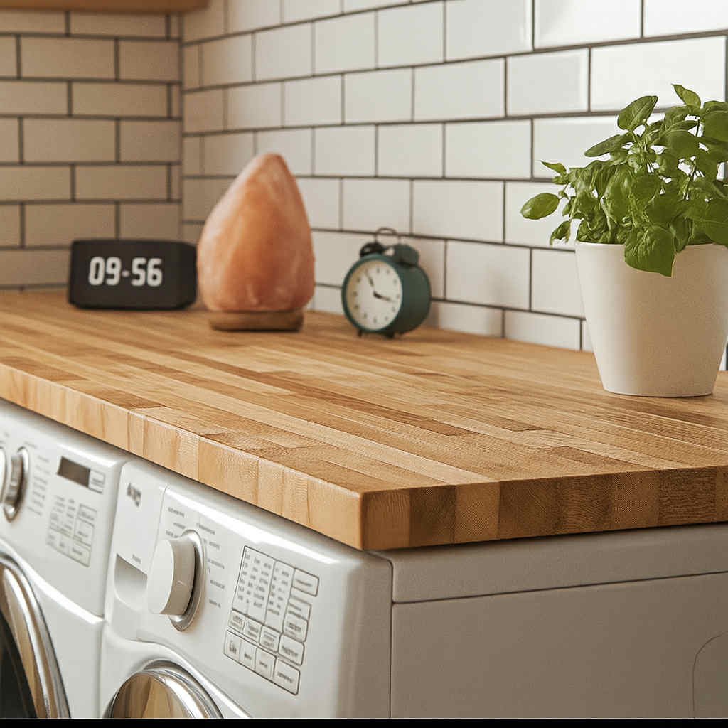 Wooden Washer and Dryer Top