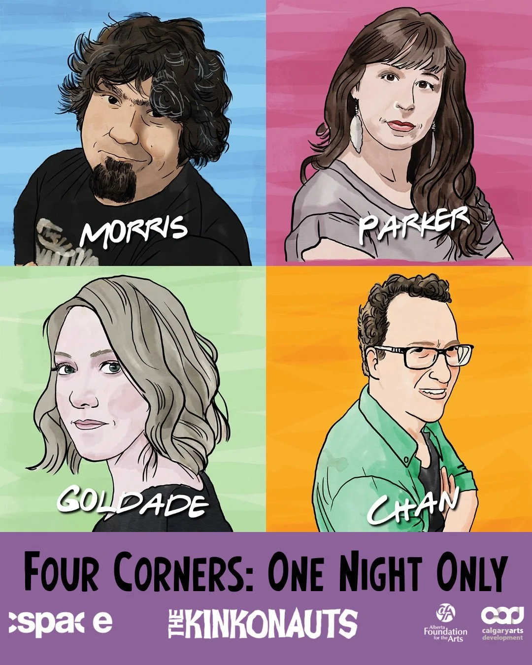 🌎 One Night. Four Cities. Unlimited Improv. 🎭⁠
⁠
We're thrilled to host a very special performance featuring the Four Corners Collective &mdash; a powerhouse lineup of artistic directors from across the improv map!⁠
⁠
✨ Hailing from Calgary, Red De