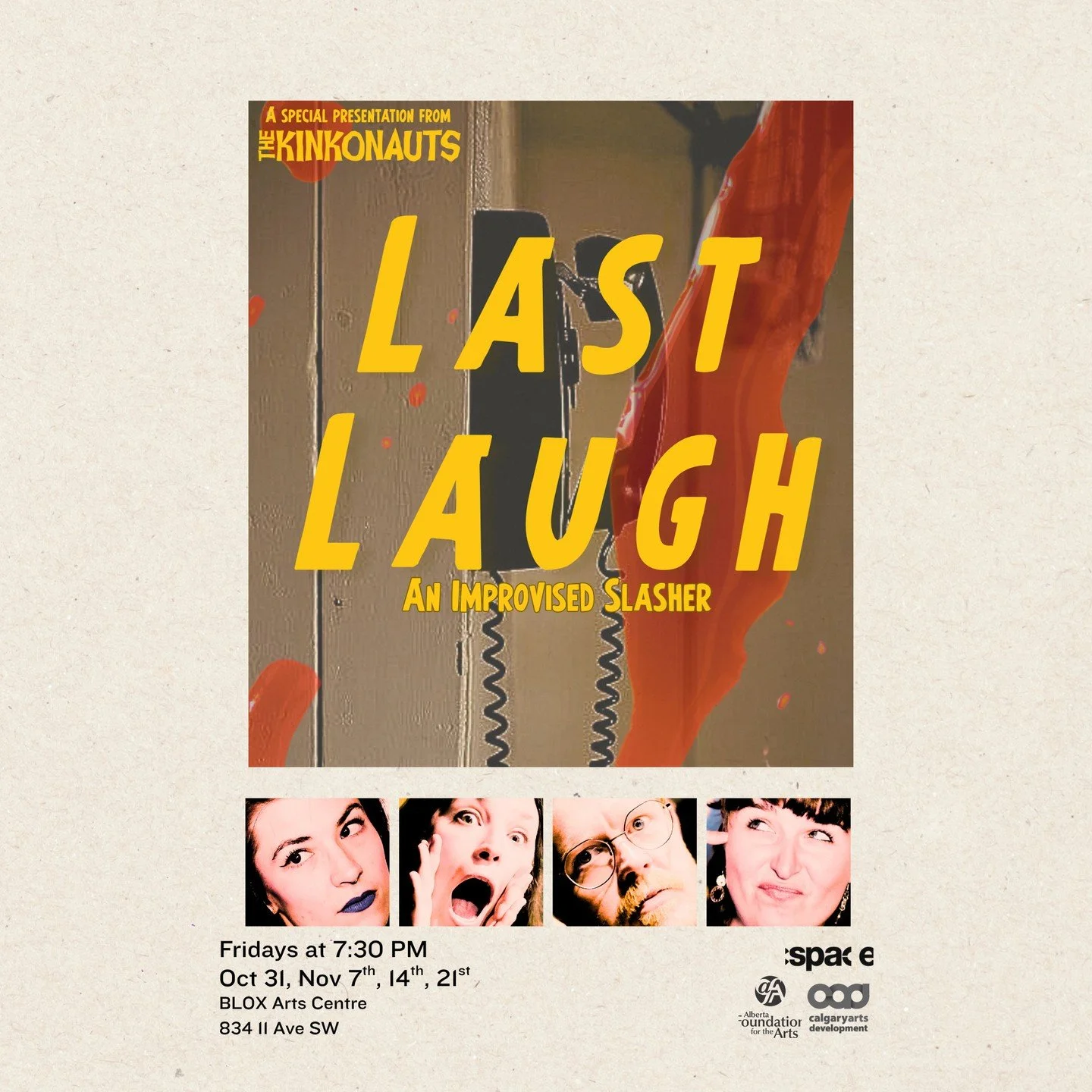 If you love slasher movies like Scream, you&rsquo;ll love Last Laugh! Get ready for goosebumps and giggles as the hilarious cast acts their way through a horror mystery, trying to reveal the identity of the mysterious masked killer before they wind u