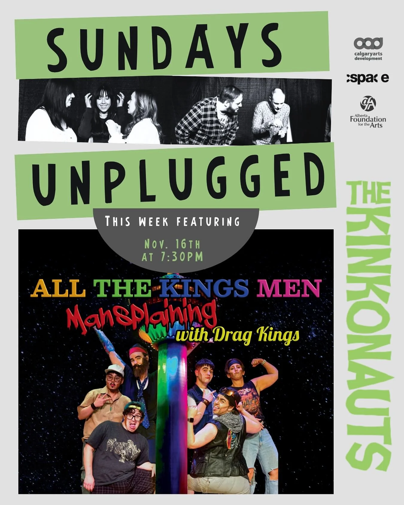 SUNDAYS UNPLUGGED: All the King&rsquo;s Men &mdash; Mansplaining with Drag Kings 👑

Got burning questions? 🔥 Get answers from our &ldquo;expert&rdquo; panel of drag kings in this live, unrecorded advice podcast &mdash; where confidence is high, and