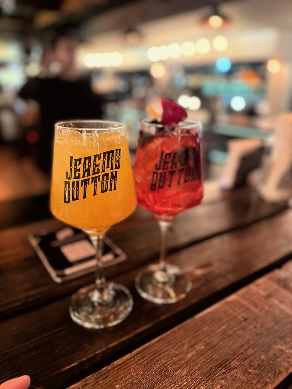 Jeremy Button Gin Bar - Lindsay had a cocktail made with turmeric, and it was incredible! 