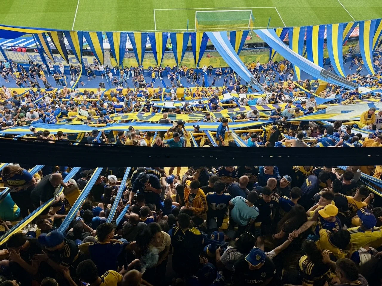 On our second day, we got to experience  a local futbol match cheering on Boca Juniors  in the Superclásico against their rival River Plata. 