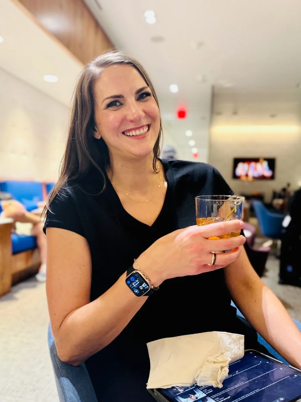 Nothing like an old fashioned Lounge date to kick off the trip... 