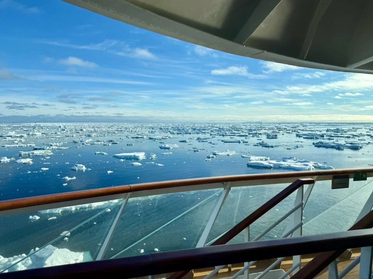 My dental hygienist has a TV mounted on her ceiling, and it's always playing calming footage of trains and ships traveling through various locations. It felt like we were in one of those movies.