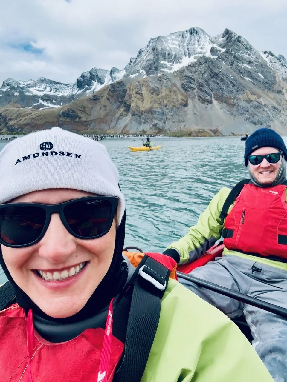 The water was like glass! Lindsay got to be passenger princess and take photos because we went too fast if we both paddled.
