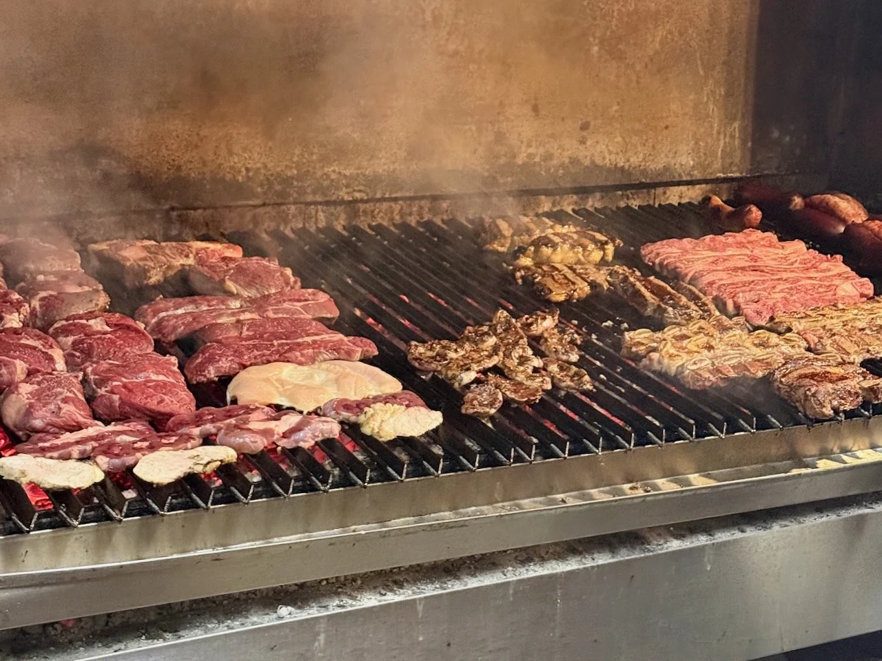 A traditional Argentine bbq grill