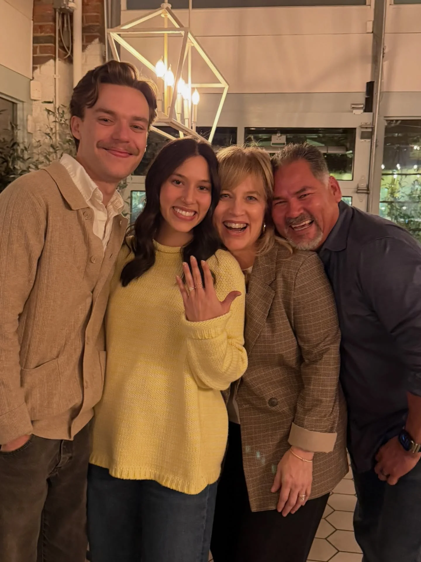 Our baby girl is getting married! 💍 Excited for our beautiful girl and so excited to welcome Hunter to our family!