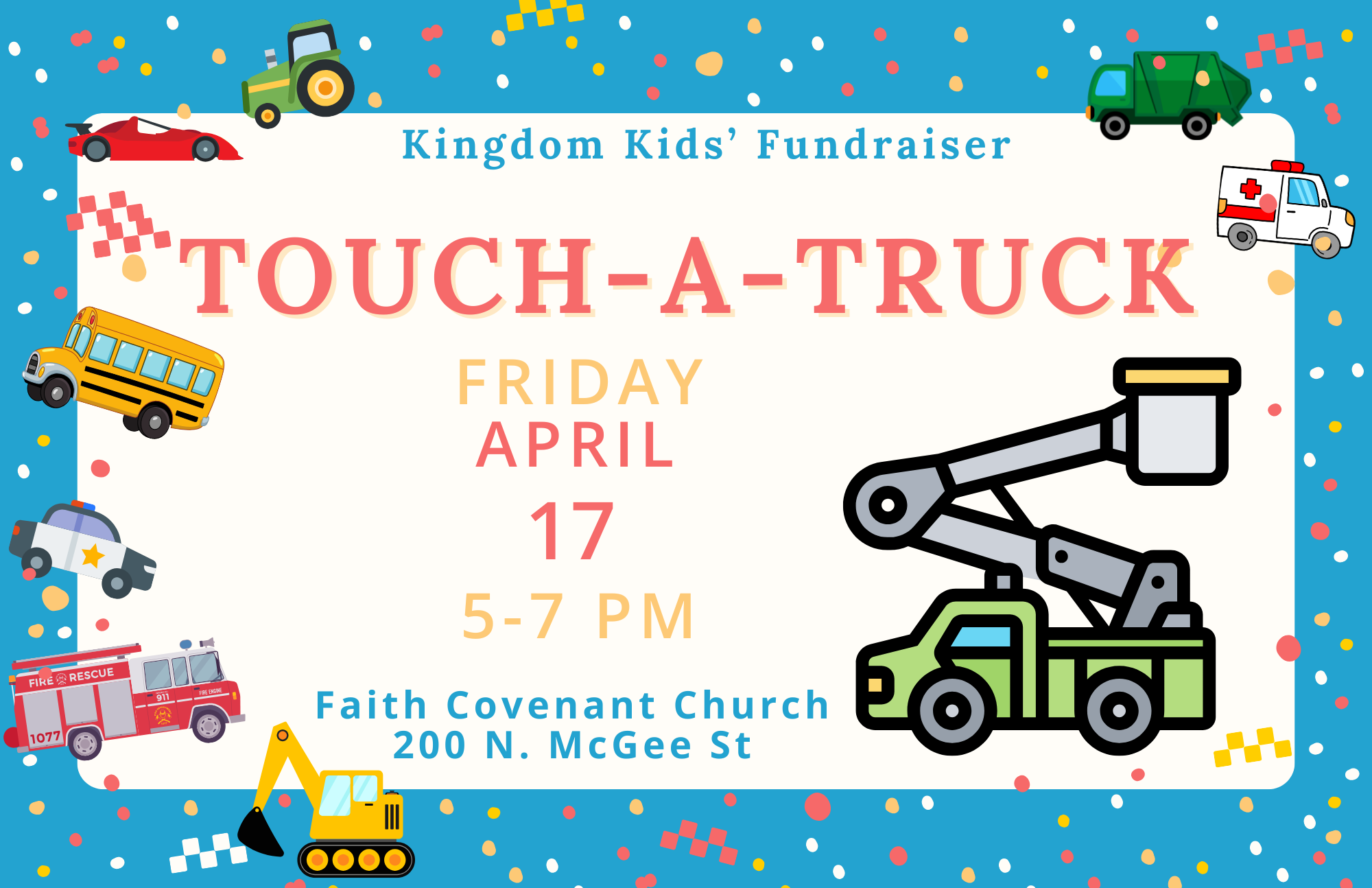 Touch-A-Truck Kingdom Kids Fundraiser