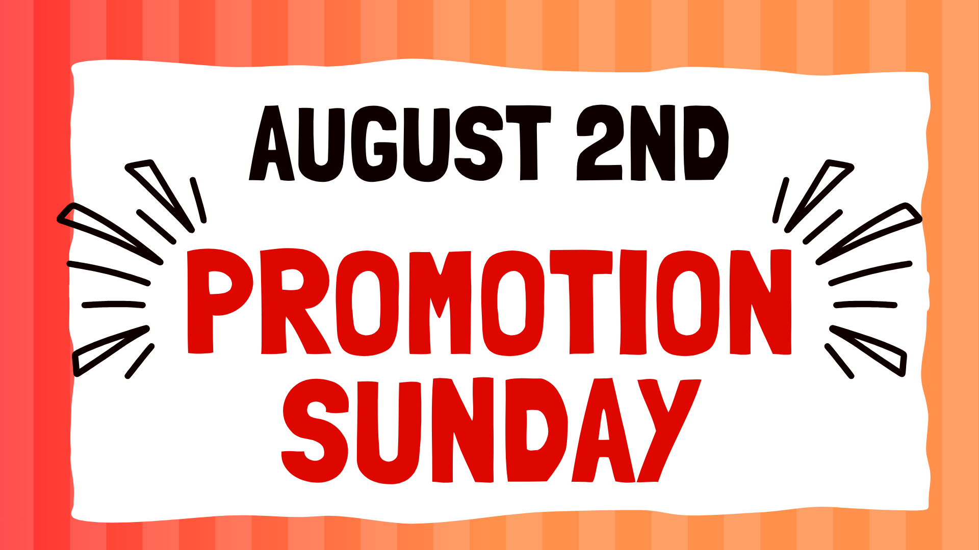Promotion Sunday
