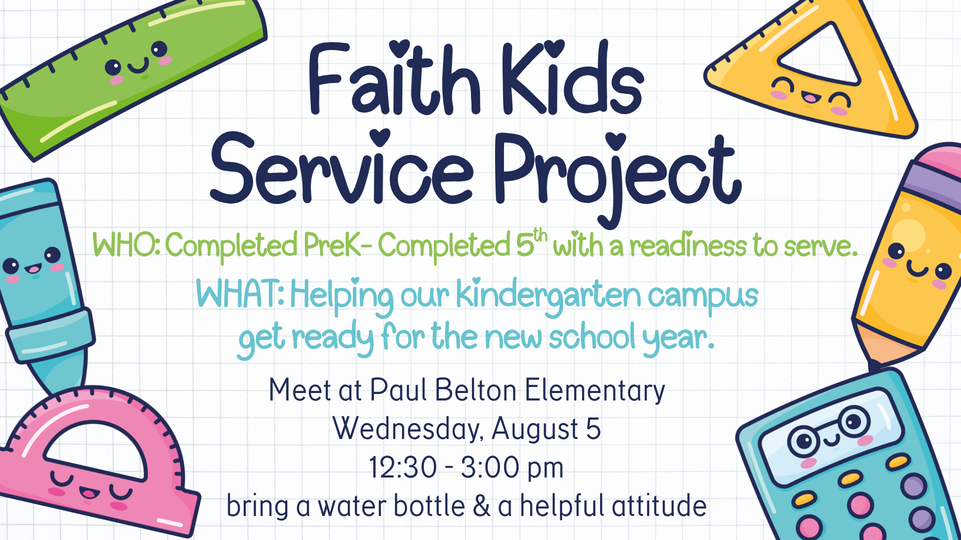 Faith Kids Service project