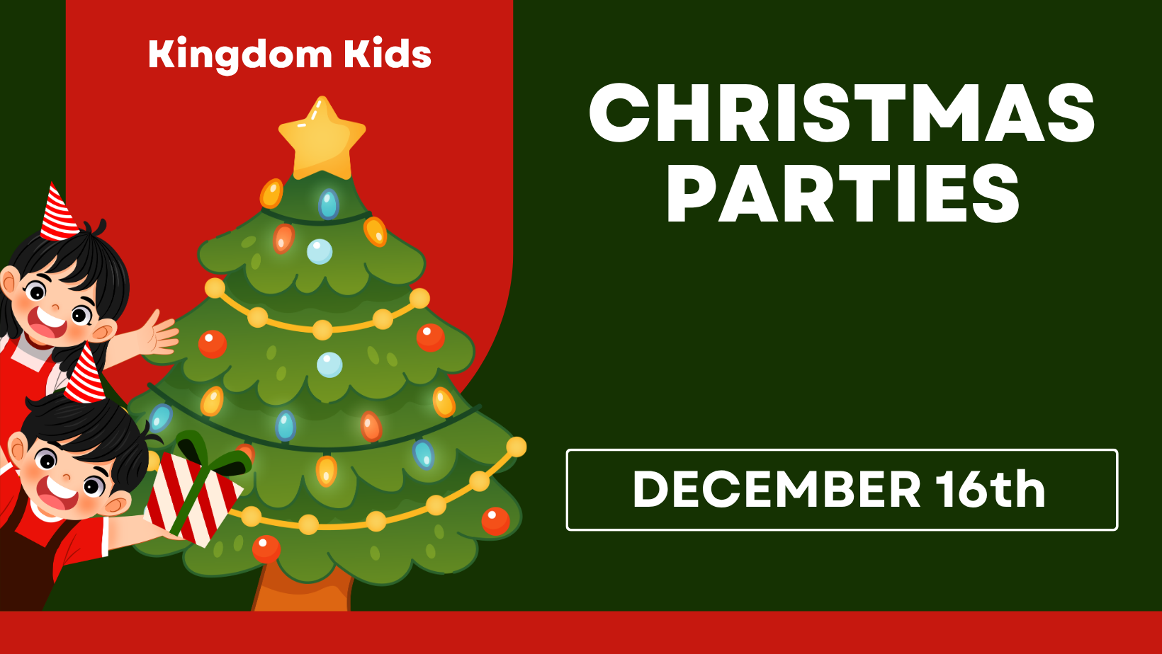 Kingdom Kids Christmas Parties