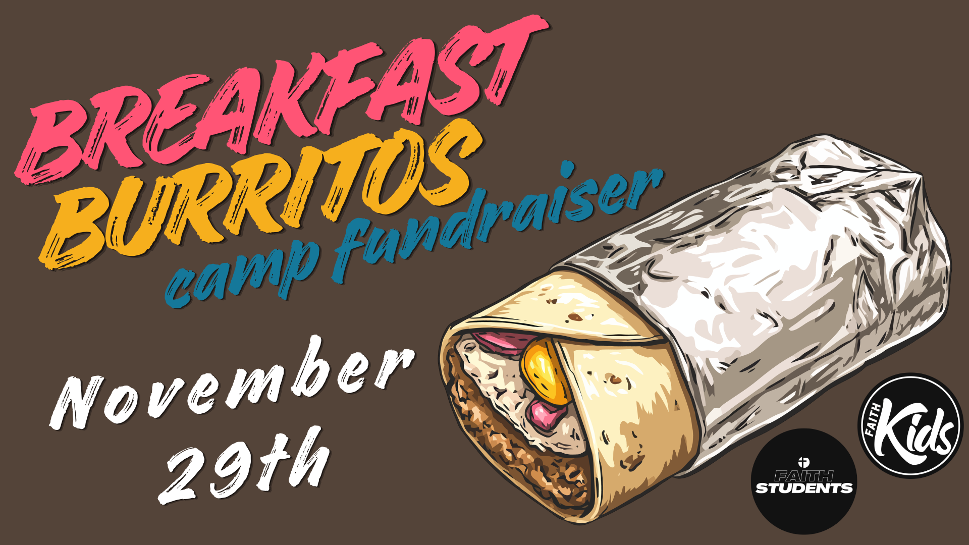 Burrito Sale Camp Fundraiser 