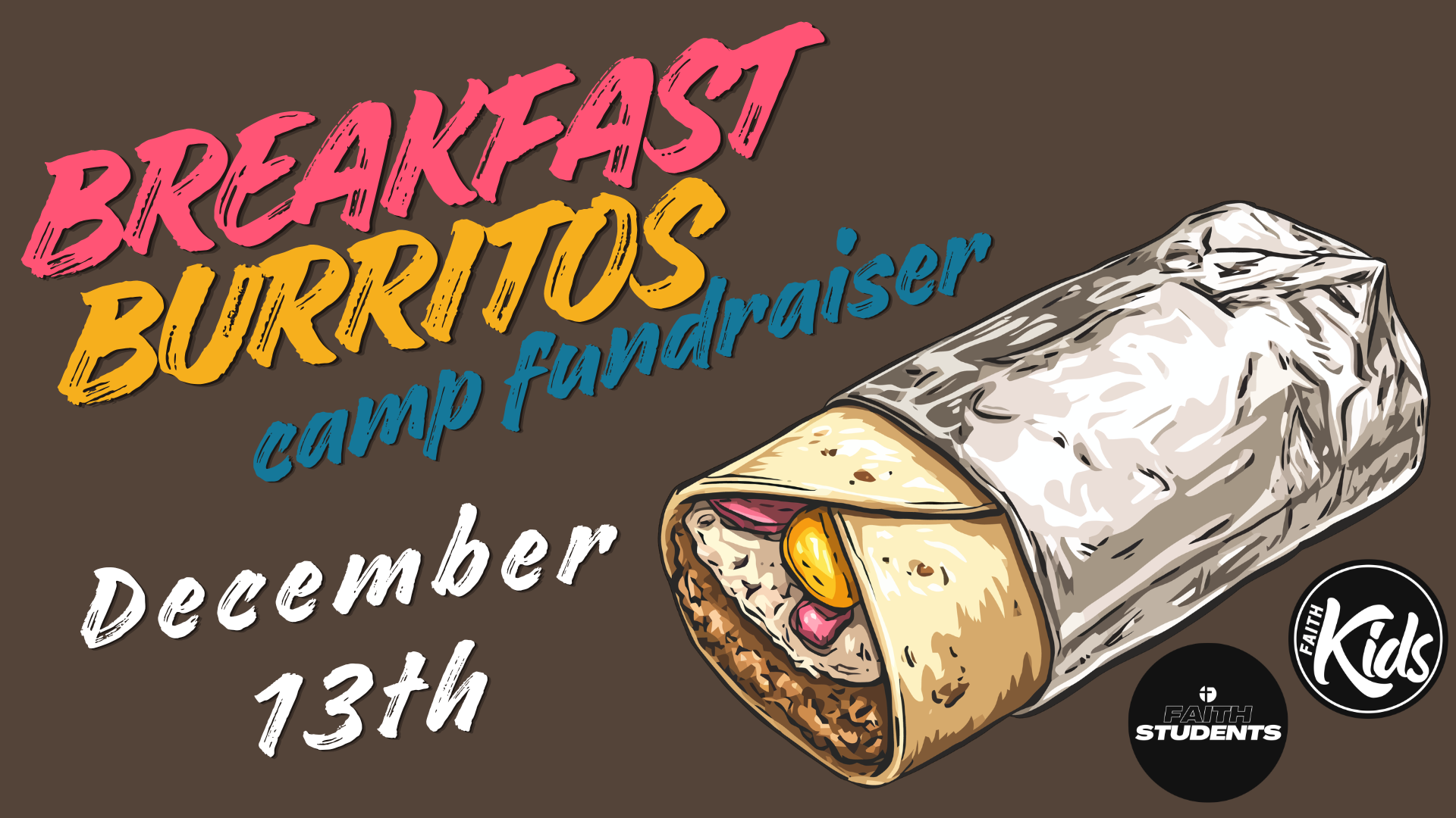 Burrito Sale Camp Fundraiser 