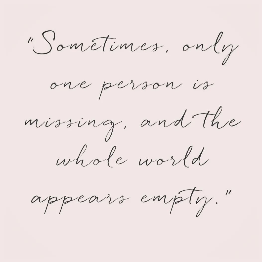 Sometimes only one person is missing and the whole world appears empty. 🕊️

#thefuneralflorist #griefquotes #grievingprocess #stamfordflorist #loss #oakhamflorist #losingalovedone