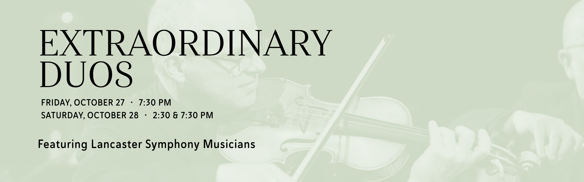 Extraordinary Duos — Lancaster Symphony Orchestra