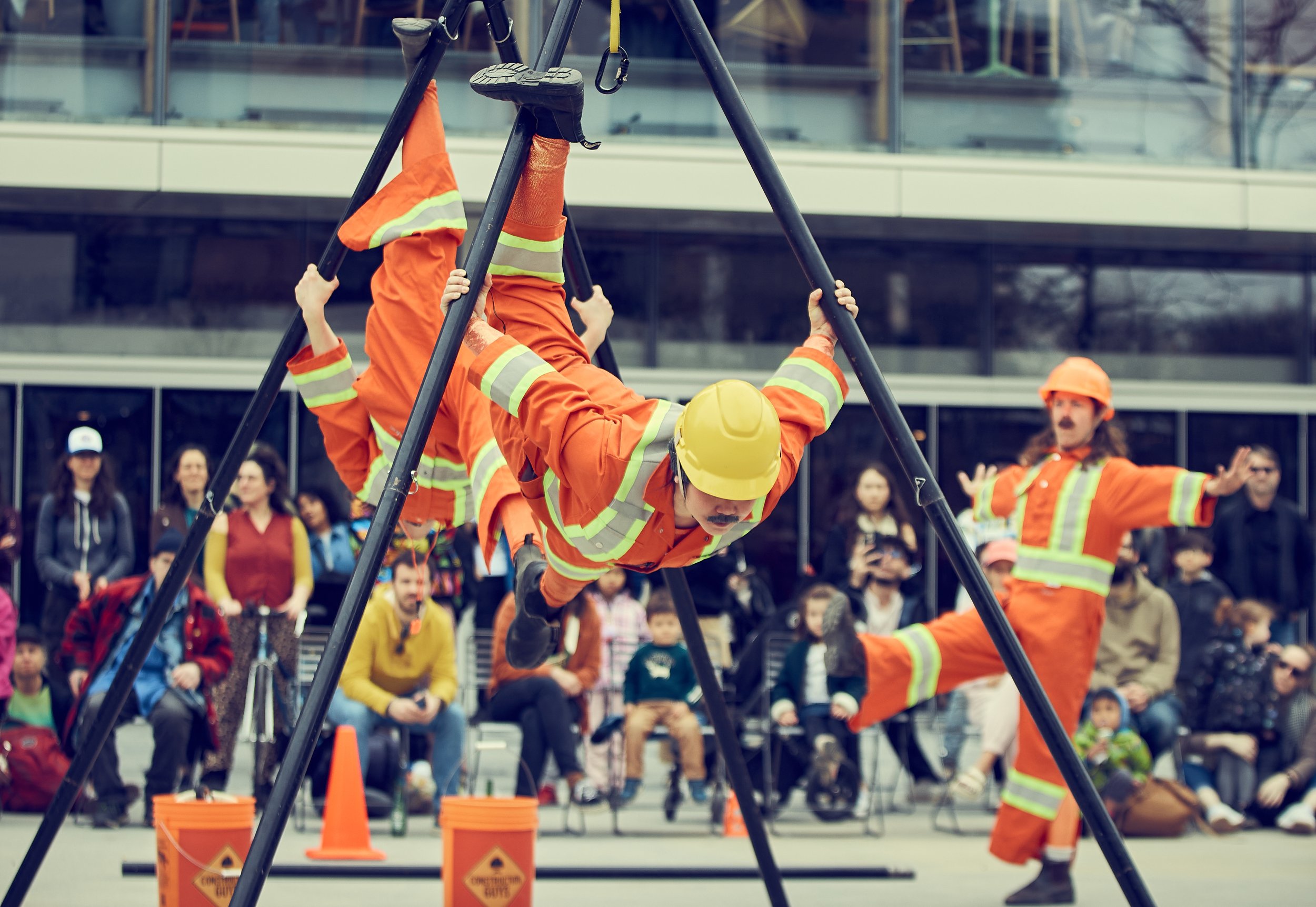 Construction guys at OTTAWA BUSKERFEST