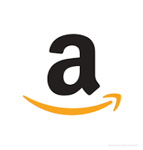 Amazon logo featuring a lowercase 'a' with an orange arrow underneath.