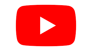 YouTube play button logo with white triangle on a red rounded rectangle background.