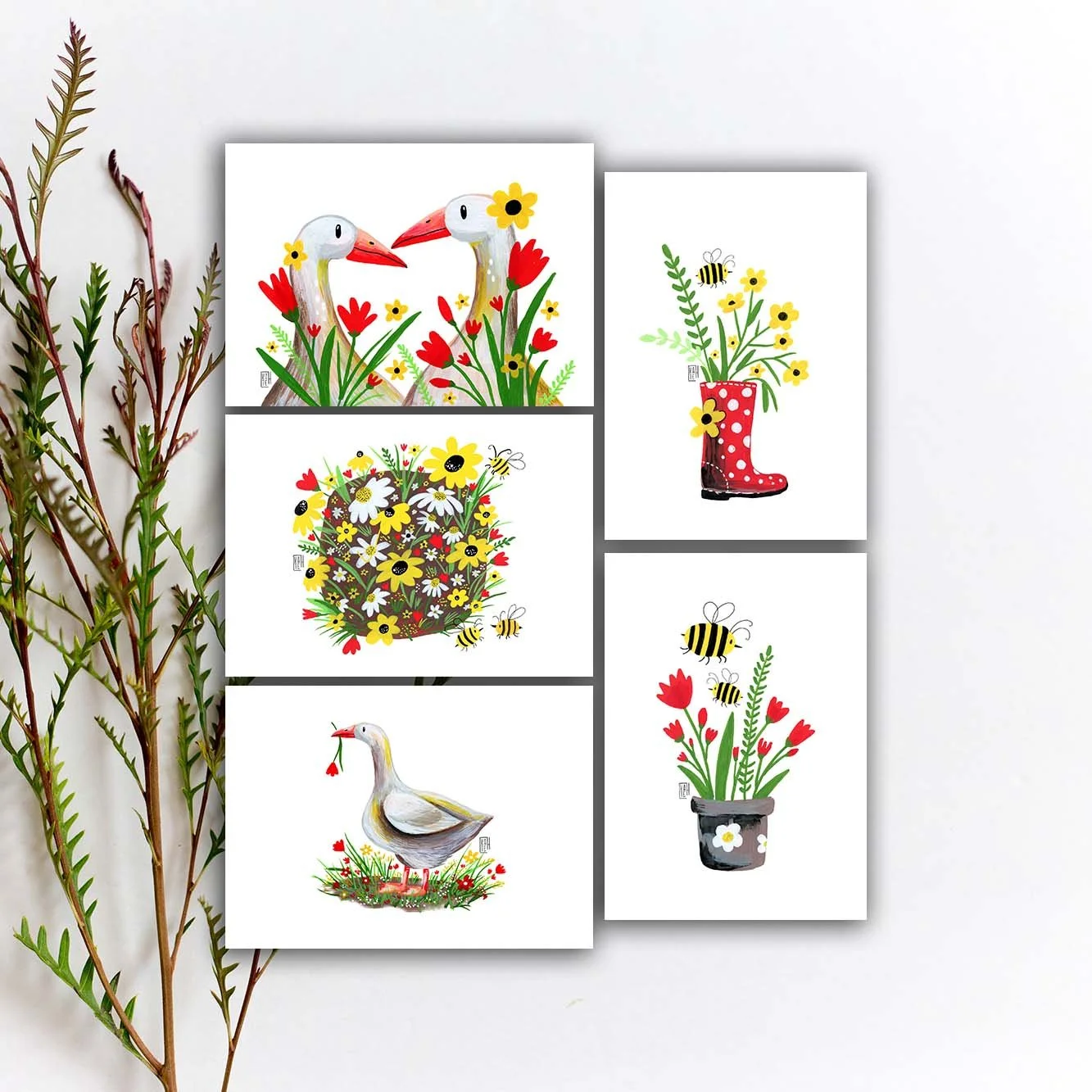 AC-236 summer geese 5x7 etsy.jpg