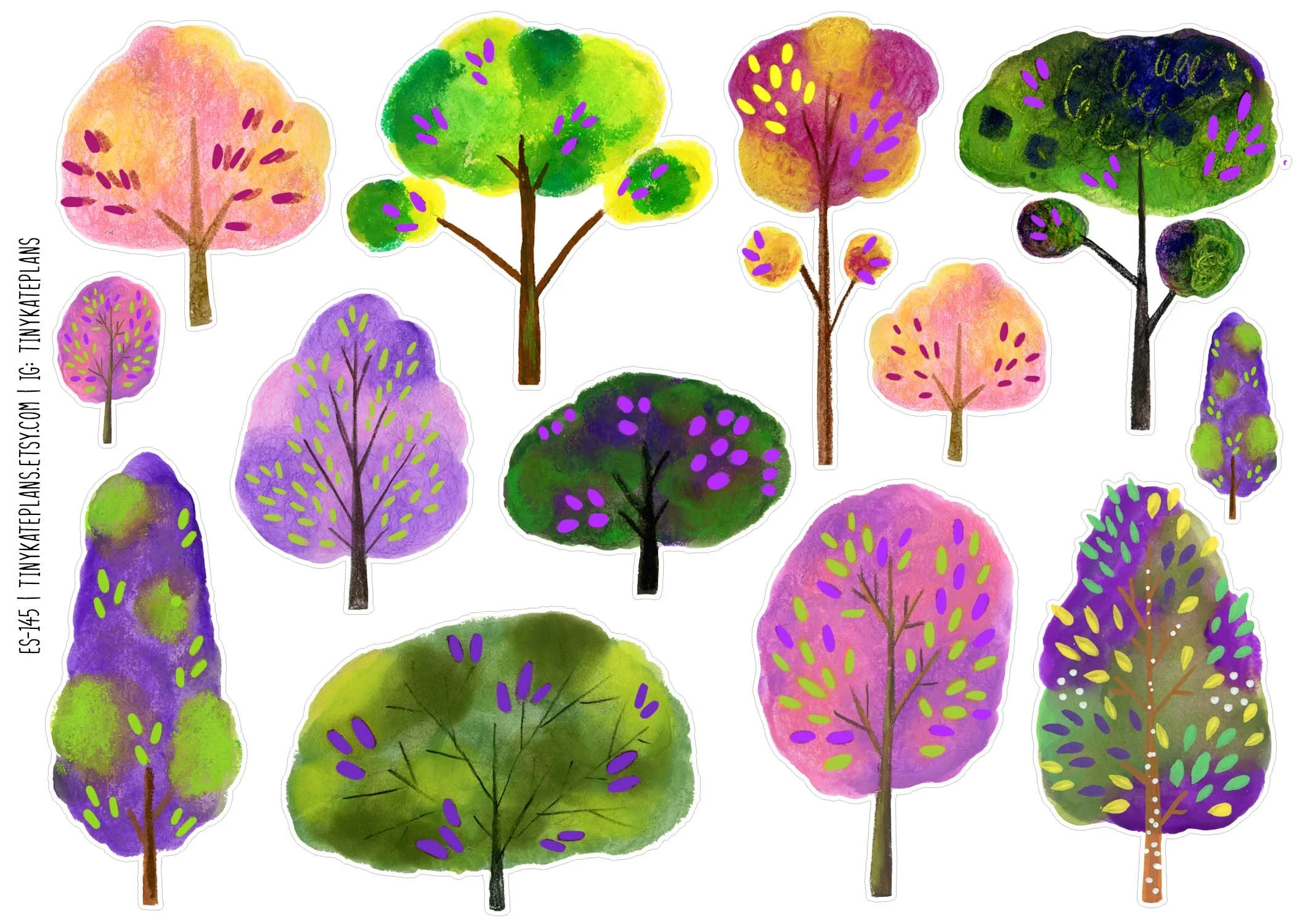 ES-145 Crazy spring trees 5x7.jpg