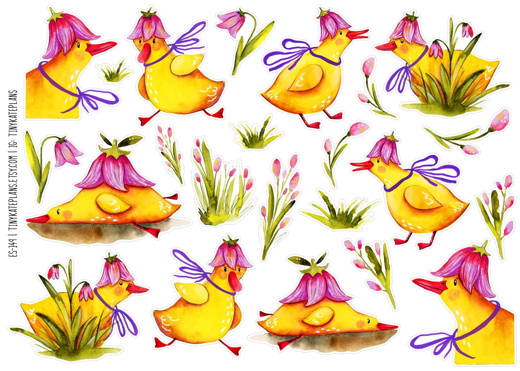 ES-149 Spring duckies 5x7.jpg