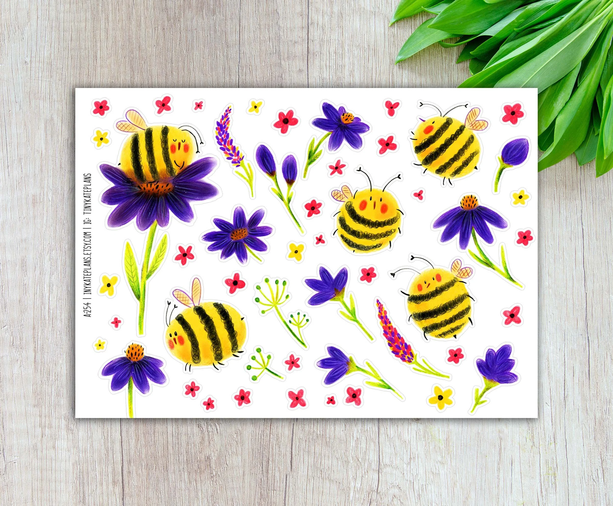 A-254 happy Bumblebees 5x7 etsy.jpg