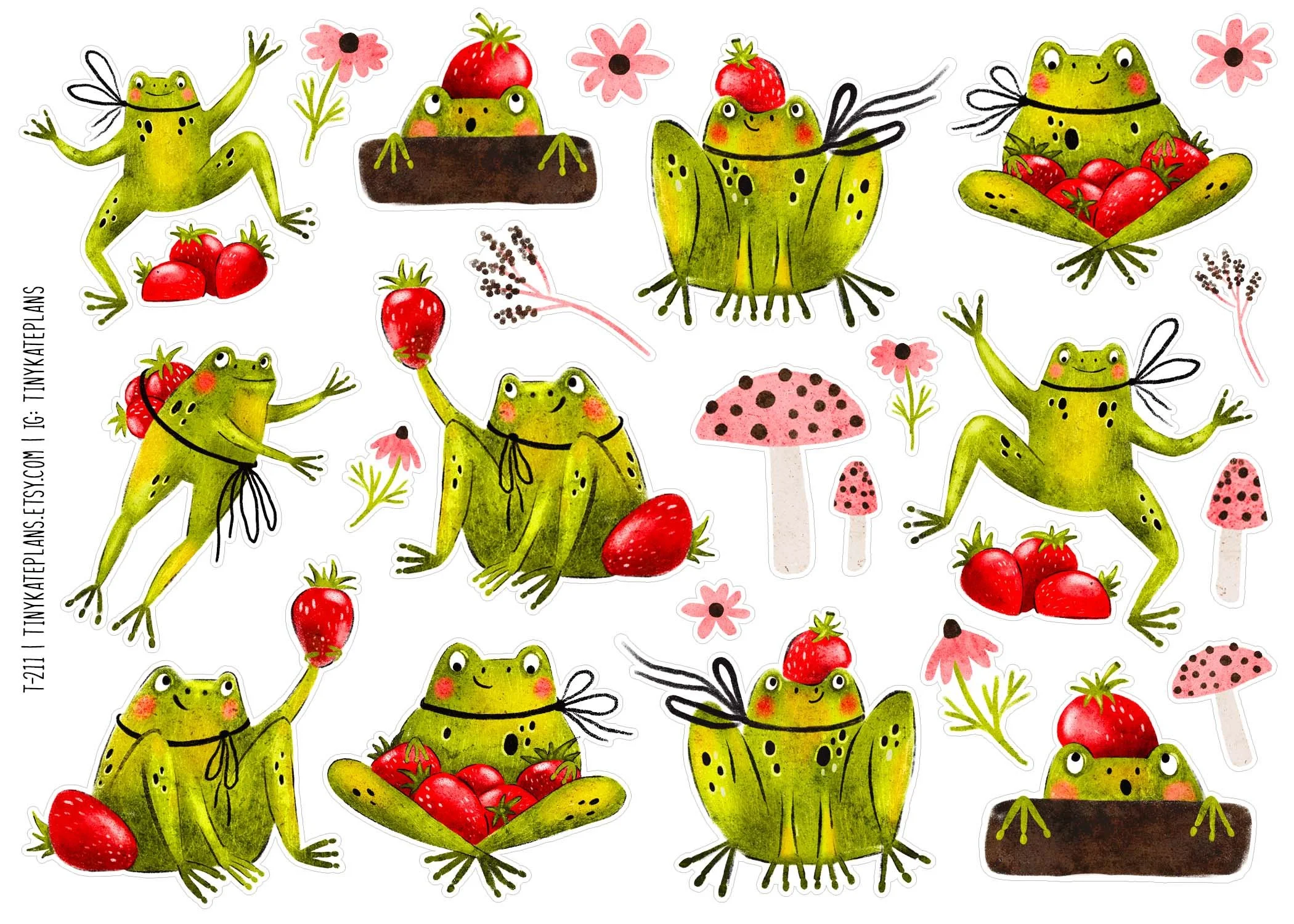 T-211 strawberry frogs 5x7.jpg