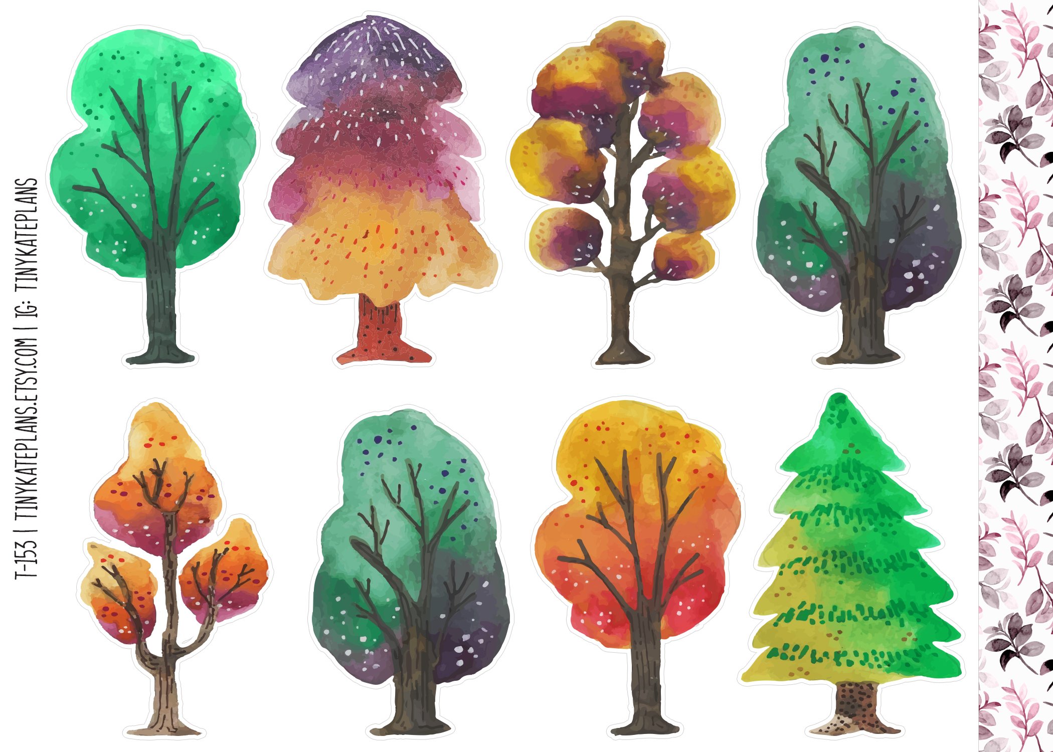 T-153 watercolor trees 5x7.jpg