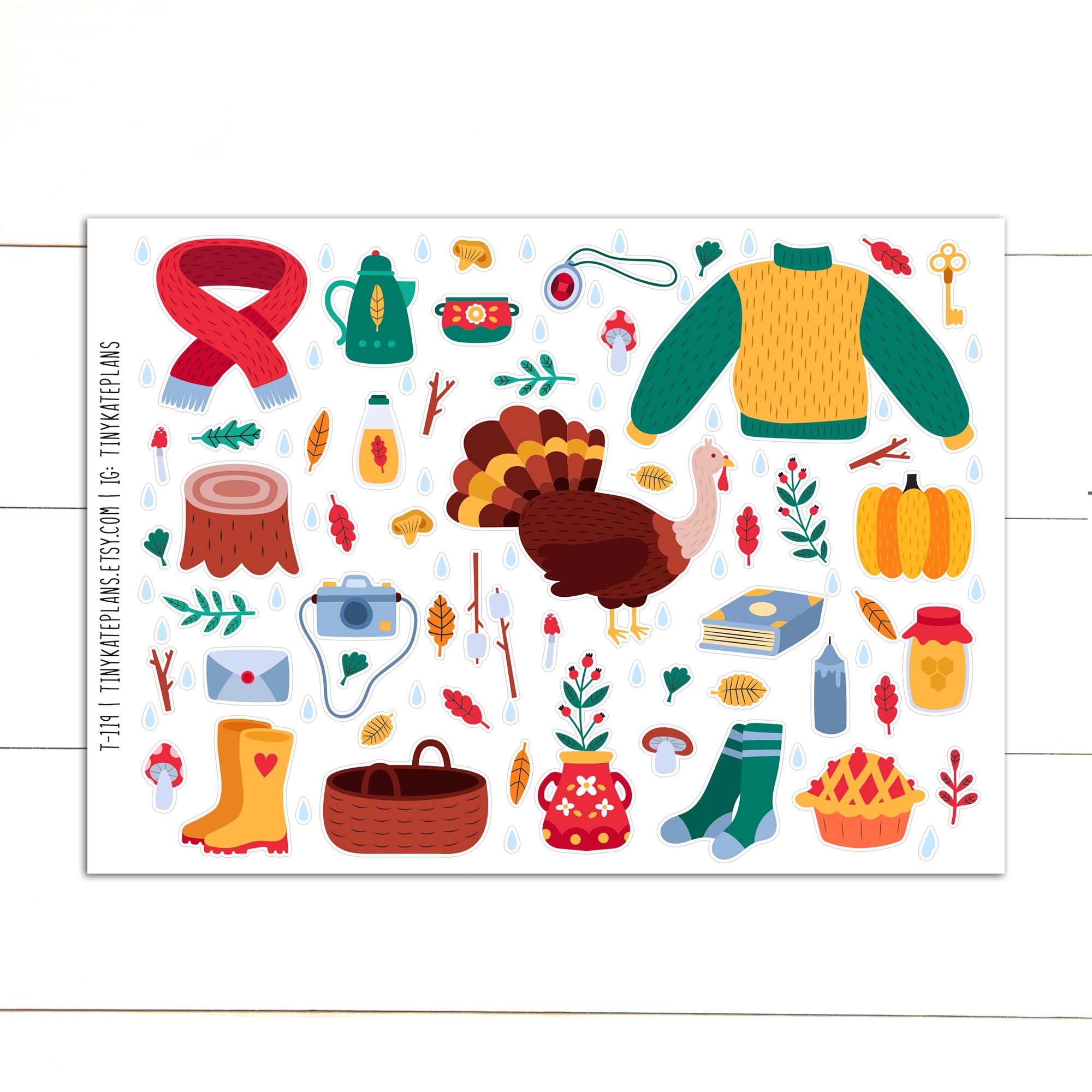 T-119 thanksgiving turkey 5x7 etsy.jpg