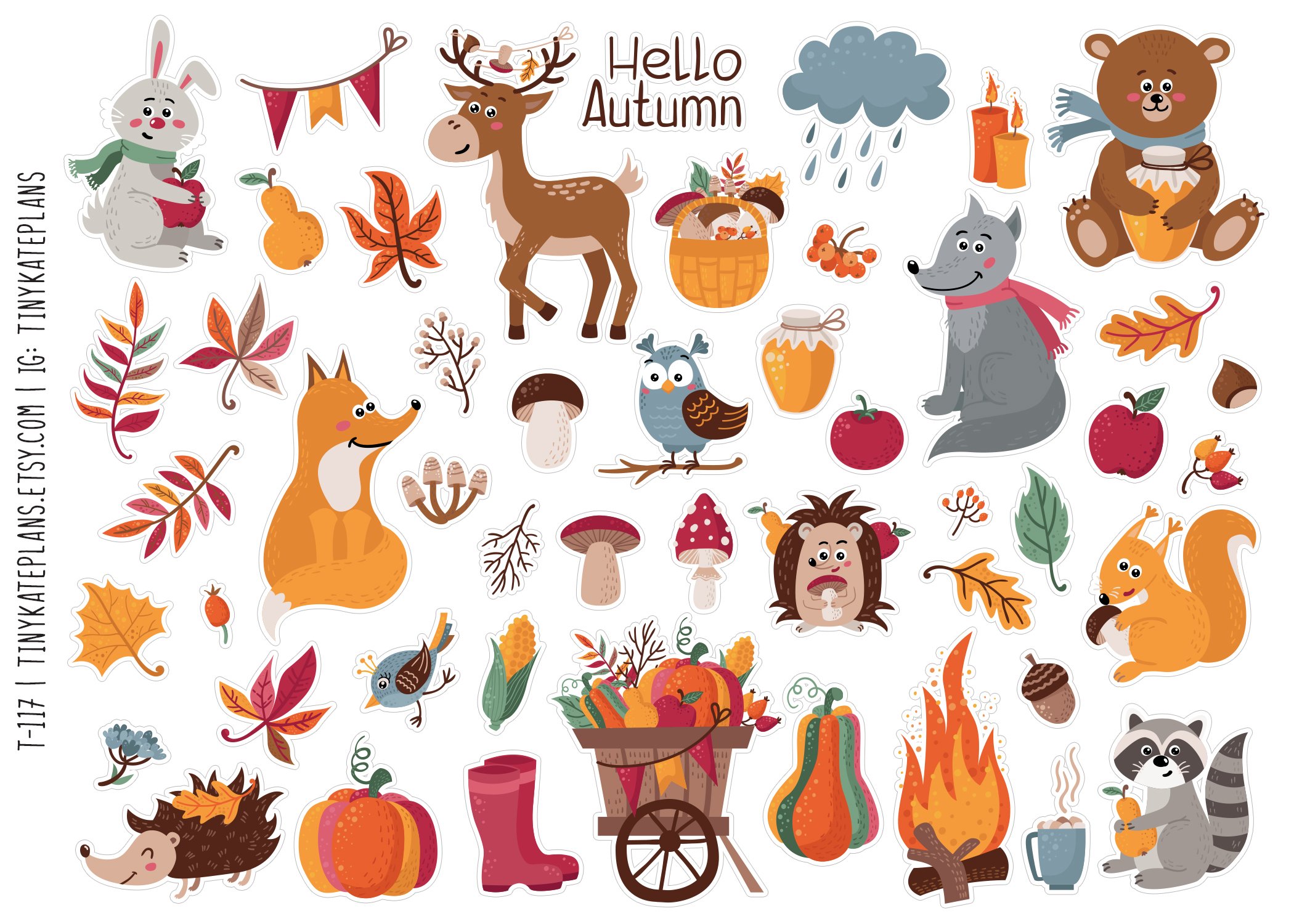 T-117 forest animals fall 5x7.jpg