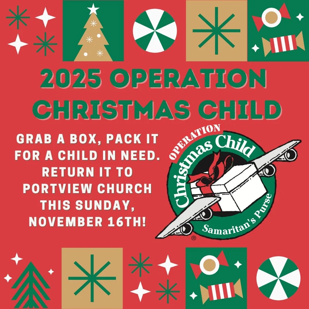 Happy Fall Y&rsquo;all! It&rsquo;s chilly, so grab a cup of pumpkin, caramel, or apple something yummy, take a break,  and check out our weekly update!  We hope you&rsquo;ll join us for all the things happening at Portview Church! We are excited abou