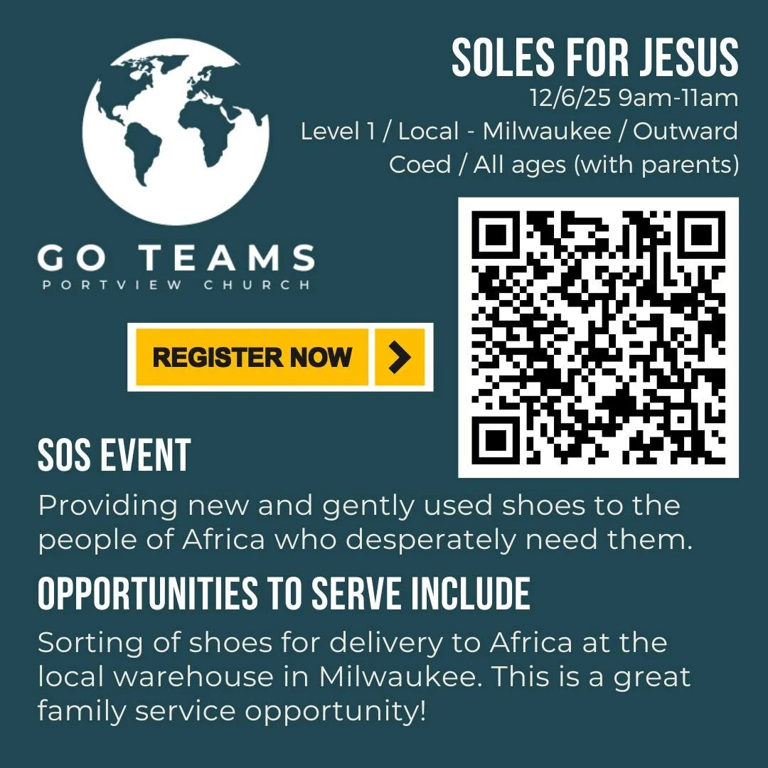 WELCOME DECEMBER! ❄ There is so much to get involved in this month, so check out all the things and join us!

THIS WEEKEND: Soles For Jesus GO TEAM (register now!), Christmas Open House with the Pastors and Staff, and a baby shower! It&rsquo;s gonna 
